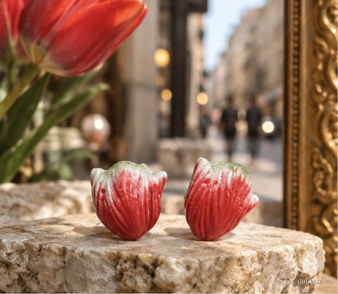 Piros tulipán – kirakat (tervezet)